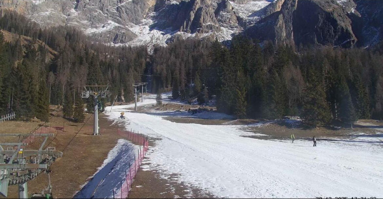 Webcam San Martino di Castrozza - Passo Rolle - Pista Col Verde