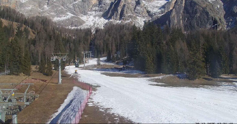 Webcam San Martino di Castrozza - Passo Rolle - Pista Col Verde