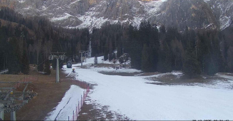 Webcam San Martino di Castrozza - Passo Rolle - Pista Col Verde