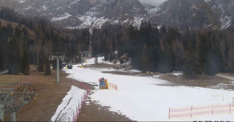 Webcam San Martino di Castrozza - Passo Rolle - Pista Col Verde