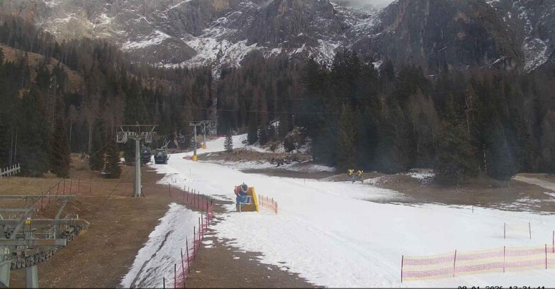 Webcam San Martino di Castrozza - Passo Rolle - Pista Col Verde
