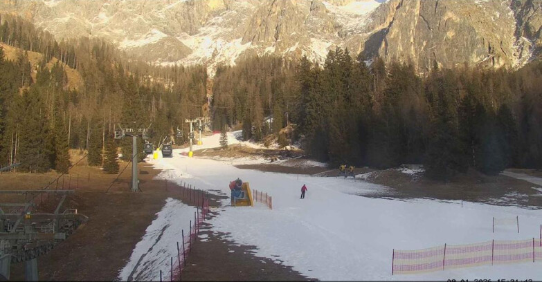 Webcam San Martino di Castrozza - Passo Rolle - Pista Col Verde