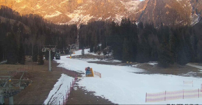 Webcam San Martino di Castrozza - Passo Rolle - Pista Col Verde