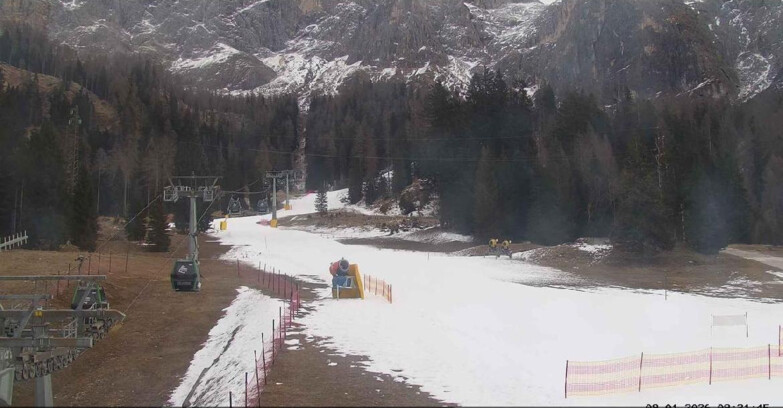 Webcam San Martino di Castrozza - Passo Rolle - Pista Col Verde