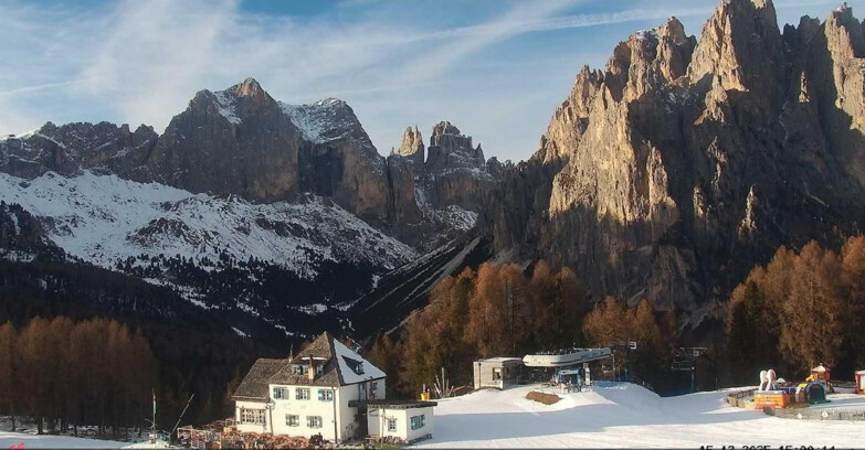 Webcam Vigo di Fassa-Pera-Ciampedìe - Vigo di Fassa - Torri del Vajolet