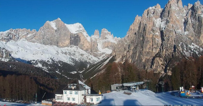 Webcam Vigo di Fassa-Pera-Ciampedìe - Vigo di Fassa - Torri del Vajolet
