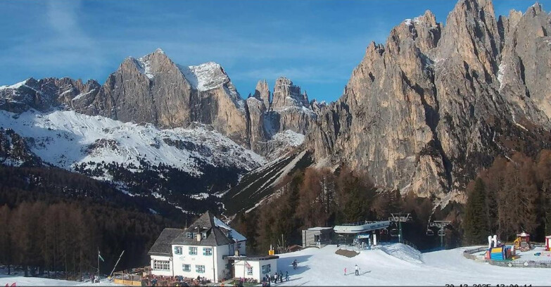Webcam Vigo di Fassa-Pera-Ciampedìe - Vigo di Fassa - Torri del Vajolet