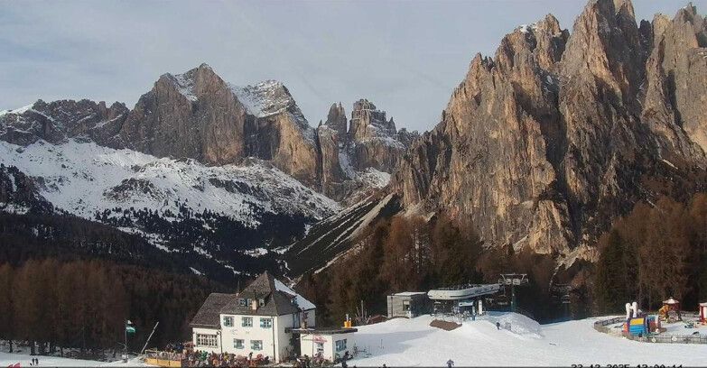 Webcam Vigo di Fassa-Pera-Ciampedìe - Vigo - Torri del Vajolet