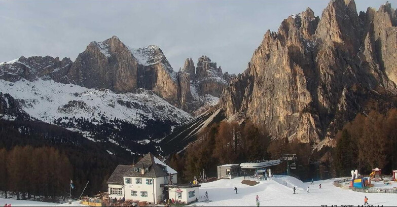 Webcam Vigo di Fassa-Pera-Ciampedìe - Vigo - Torri del Vajolet