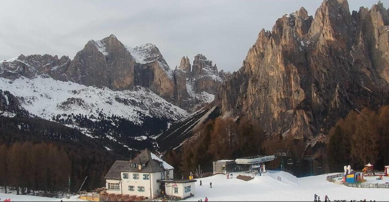 Webcam Vigo di Fassa-Pera-Ciampedìe - Vigo - Torri del Vajolet