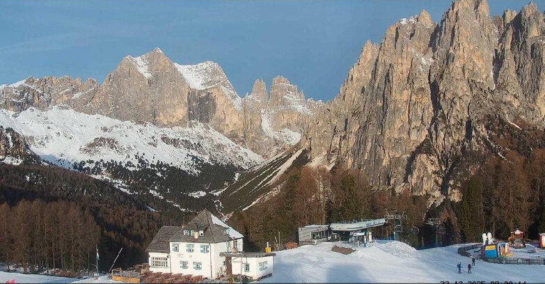 Webcam Vigo di Fassa-Pera-Ciampedìe - Vigo - Torri del Vajolet