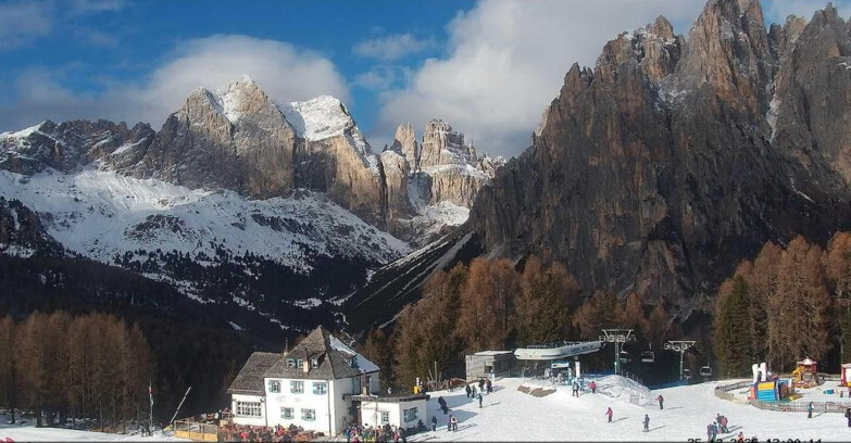 Webcam Vigo di Fassa-Pera-Ciampedìe - Vigo di Fassa - Torri del Vajolet