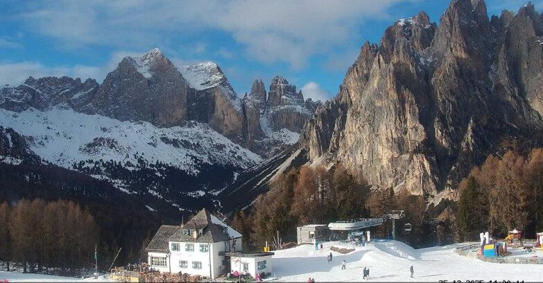 Webcam Vigo di Fassa-Pera-Ciampedìe - Vigo di Fassa - Torri del Vajolet