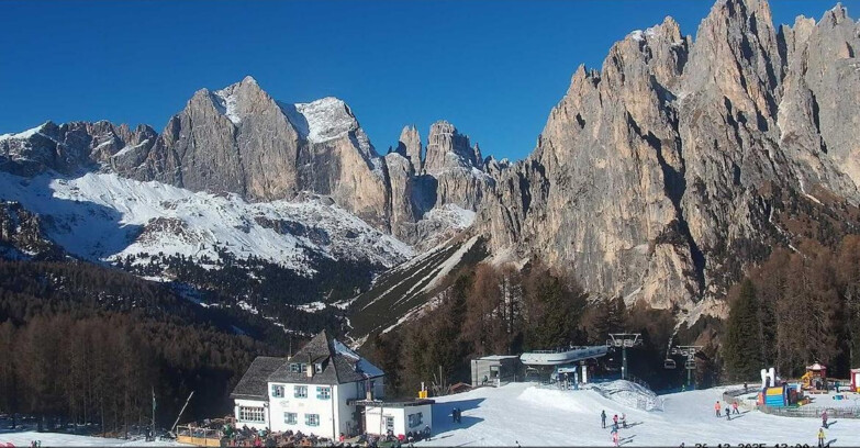 Webcam Vigo di Fassa-Pera-Ciampedìe - Vigo di Fassa - Torri del Vajolet