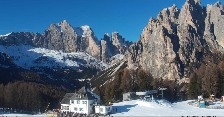 Webcam Vigo di Fassa-Pera-Ciampedìe - Vigo di Fassa - Torri del Vajolet