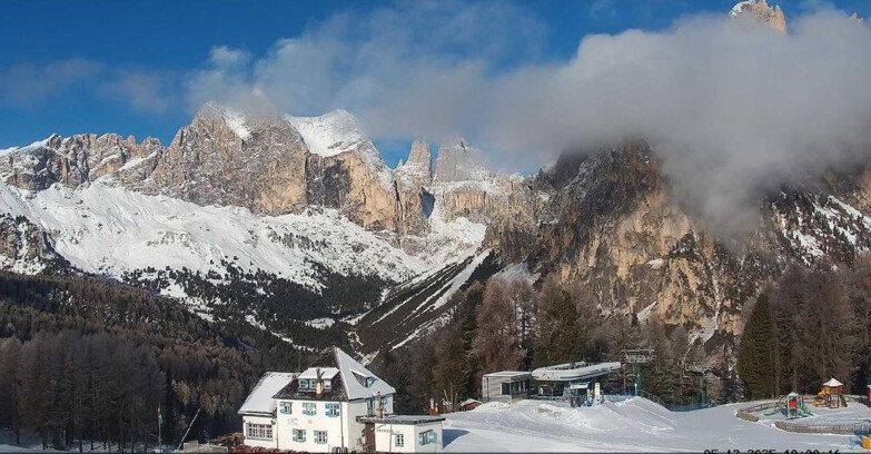 Webcam Vigo di Fassa-Pera-Ciampedìe - Vigo - Torri del Vajolet