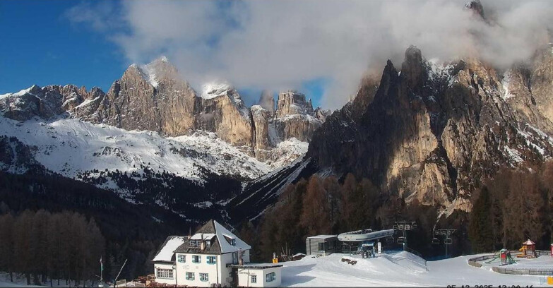 Webcam Vigo di Fassa-Pera-Ciampedìe - Vigo - Torri del Vajolet