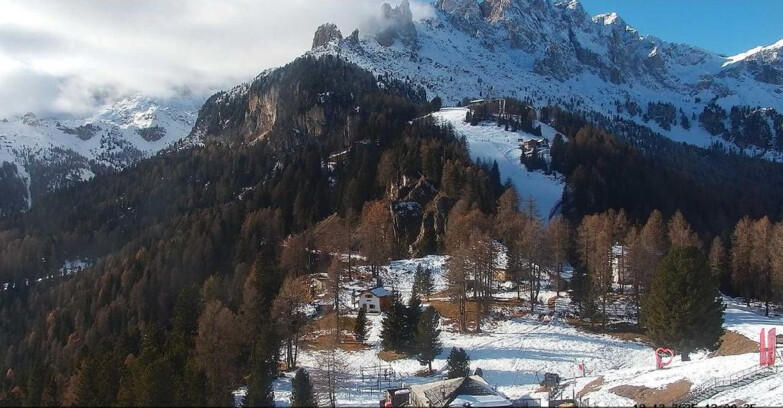 Webcam Vigo di Fassa-Pera-Ciampedìe - Vigo - seggiovia Prà Martin