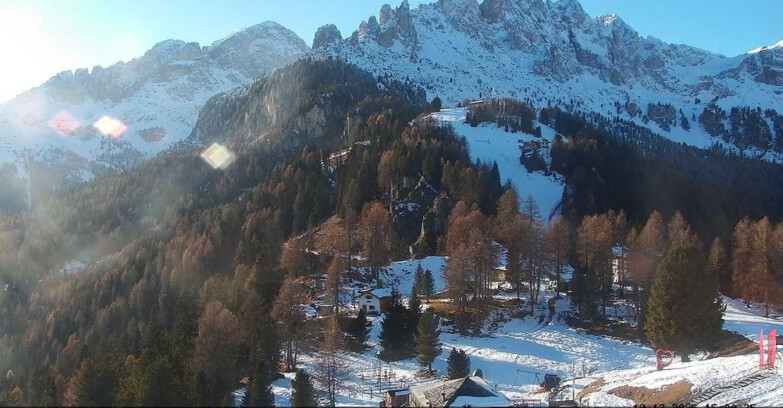 Webcam Vigo di Fassa-Pera-Ciampedìe - Vigo - seggiovia Prà Martin