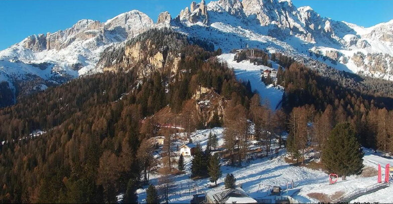 Webcam Vigo di Fassa-Pera-Ciampedìe - Vigo - seggiovia Prà Martin