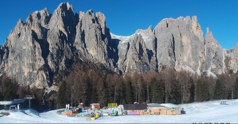 Webcam Vigo di Fassa-Pera-Ciampedìe - Vigo - dirupi di Larsech