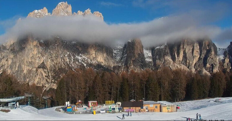 Webcam Vigo di Fassa-Pera-Ciampedie - Vigo - dirupi di Larsech