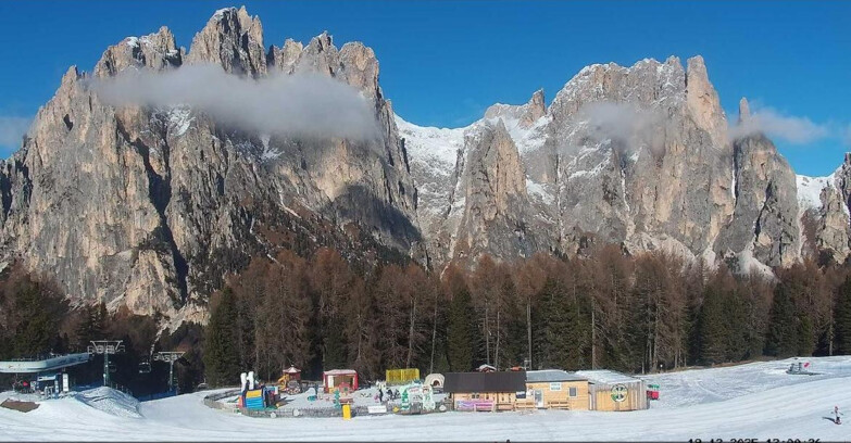 Webcam Vigo di Fassa-Pera-Ciampedie - Vigo - dirupi di Larsech