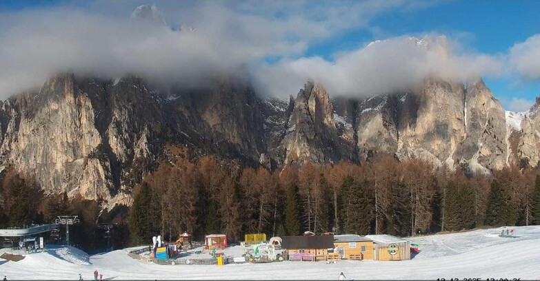 Webcam Vigo di Fassa-Pera-Ciampedie - Vigo - dirupi di Larsech