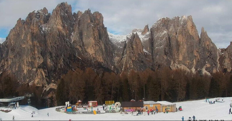 Webcam Vigo di Fassa-Pera-Ciampedìe - Vigo - dirupi di Larsech