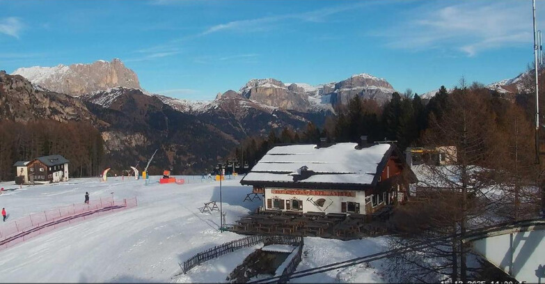 Webcam Vigo di Fassa-Pera-Ciampedìe - Vigo - verso Sassolungo e Pordoi