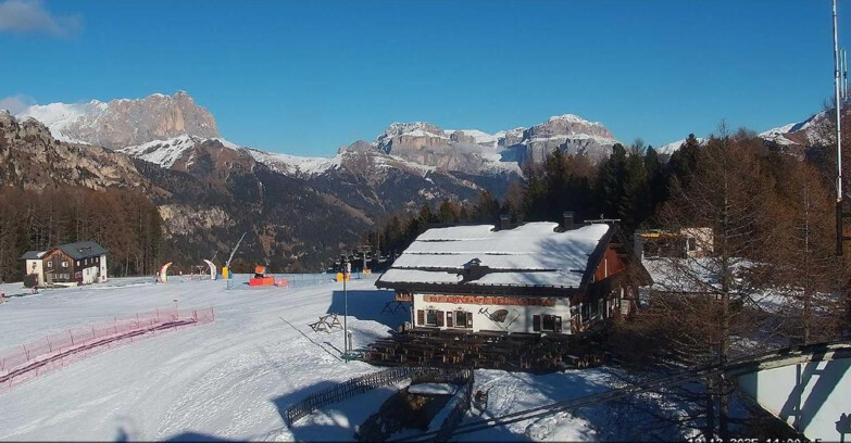 Webcam Vigo di Fassa-Pera-Ciampedìe - Vigo - verso Sassolungo e Pordoi