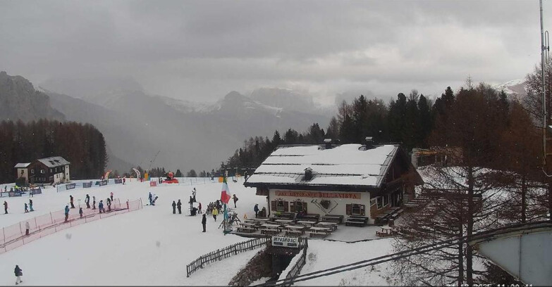 Webcam Vigo di Fassa-Pera-Ciampedìe - Vigo - verso Sassolungo e Pordoi