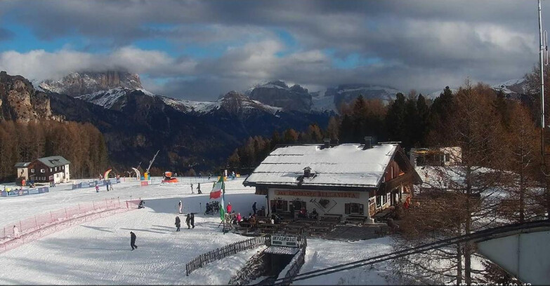 Webcam Vigo di Fassa-Pera-Ciampedìe - Vigo - verso Sassolungo e Pordoi