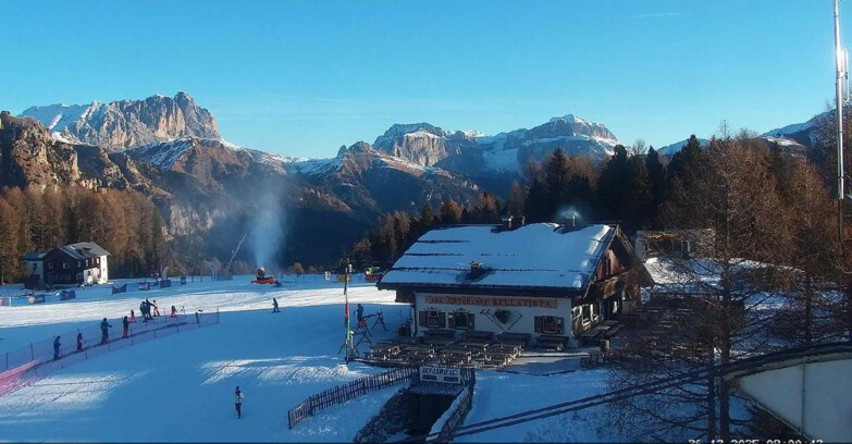 Webcam Vigo di Fassa-Pera-Ciampedìe - Vigo - verso Sassolungo e Pordoi