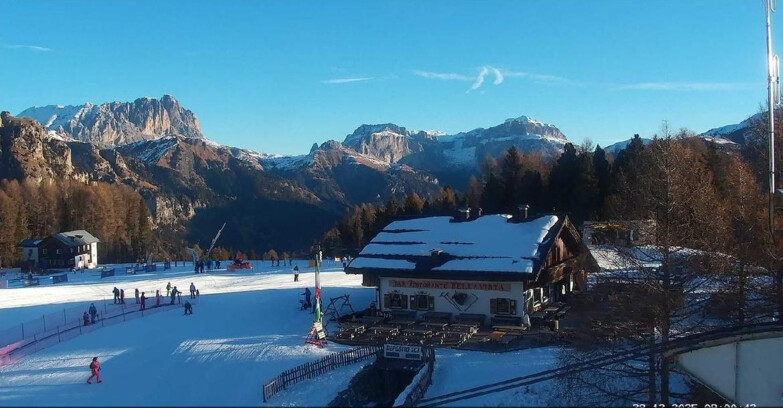 Webcam Vigo di Fassa-Pera-Ciampedìe - Vigo - verso Sassolungo e Pordoi